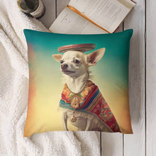 Load image into Gallery viewer, El Elegante Cream Chihuahua Plush Pillow Case-Chihuahua, Dog Dad Gifts, Dog Mom Gifts, Home Decor, Pillows-8