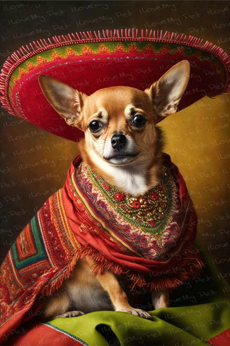 El Pequeño Charmer Red Chihuahua Wall Art Poster-Art-Chihuahua, Dog Art, Home Decor, Poster-1