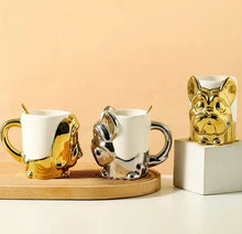 Load image into Gallery viewer, Electroplated 3D Beagle Ceramic Coffee Mugs-Mug-Accessories, Beagle, Dog Mom Gifts, Home Decor, Mugs-4