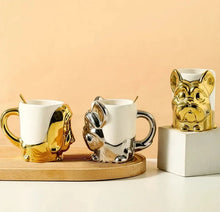 Load image into Gallery viewer, Electroplated 3D Dachshund Ceramic Coffee Mugs-Mug-Accessories, Dachshund, Dog Mom Gifts, Home Decor, Mugs-4