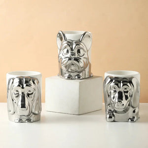 Electroplated 3D French Bulldog Ceramic Coffee Mugs-Mug-Accessories, Dog Mom Gifts, French Bulldog, Home Decor, Mugs-15