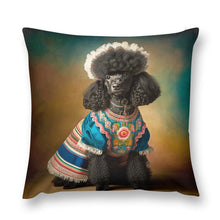 Load image into Gallery viewer, Elegance Noire Black Poodle Plush Pillow Case-Cushion Cover-Dog Dad Gifts, Dog Mom Gifts, Home Decor, Pillows, Poodle-1