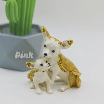 Elegant Chihuahua Jewelry Box United States 360x