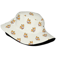 Load image into Gallery viewer, Elegant Corgi Delight Bucket Hat-Hats &amp; Caps-Accessories,Corgi,Dog Dad Gifts,Dog Mom Gifts,Hats-10