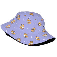 Load image into Gallery viewer, Elegant Corgi Delight Bucket Hat-Hats &amp; Caps-Accessories,Corgi,Dog Dad Gifts,Dog Mom Gifts,Hats-42