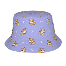 Load image into Gallery viewer, Elegant Corgi Delight Bucket Hat-Hats &amp; Caps-Accessories,Corgi,Dog Dad Gifts,Dog Mom Gifts,Hats-Lavender Purple-One Size-41