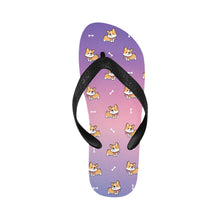 Load image into Gallery viewer, Elegant Corgi Delight Unisex Slippers - 7 Gradients-11