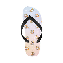 Load image into Gallery viewer, Elegant Corgi Delight Unisex Slippers - 7 Gradients-17