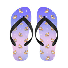 Load image into Gallery viewer, Elegant Corgi Delight Unisex Slippers - 7 Gradients-3