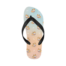 Load image into Gallery viewer, Elegant Corgi Delight Unisex Slippers - 7 Gradients-8