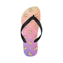 Load image into Gallery viewer, Elegant Corgi Delight Unisex Slippers - 7 Gradients-CornflowerBlue10-S-10