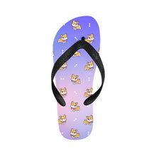 Load image into Gallery viewer, Elegant Corgi Delight Unisex Slippers - 7 Gradients-CornflowerBlue6-S-1
