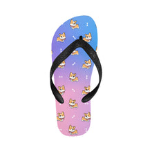 Load image into Gallery viewer, Elegant Corgi Delight Unisex Slippers - 7 Gradients-CornflowerBlue7-S-6
