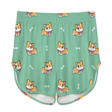 Load image into Gallery viewer, Elegant Corgi Delight Women's Cami and Shorts Pajama Set-8