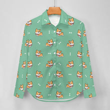 Load image into Gallery viewer, Elegant Corgi Delight Women's Shirt-14