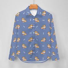Load image into Gallery viewer, Elegant Corgi Delight Women's Shirt-18