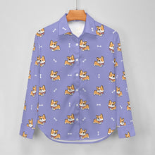Load image into Gallery viewer, Elegant Corgi Delight Women's Shirt-19