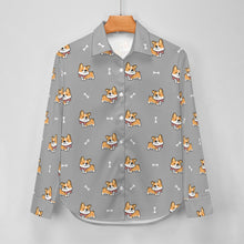 Load image into Gallery viewer, Elegant Corgi Delight Women's Shirt-21