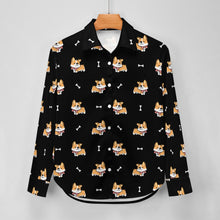 Load image into Gallery viewer, Elegant Corgi Delight Women's Shirt-26