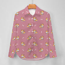 Load image into Gallery viewer, Elegant Corgi Delight Women's Shirt-3
