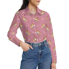 Load image into Gallery viewer, Elegant Corgi Delight Women's Shirt-9