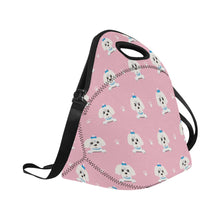 Load image into Gallery viewer, Elegant Maltese Puppy Neoprene Lunch Bag-4