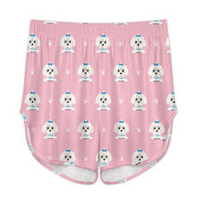 Load image into Gallery viewer, Elegant Maltese Puppy Women's Cami and Shorts Pajama Set-12