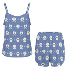 Load image into Gallery viewer, Elegant Maltese Puppy Women's Cami and Shorts Pajama Set-14