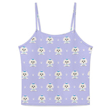 Load image into Gallery viewer, Elegant Maltese Puppy Women's Cami and Shorts Pajama Set-5