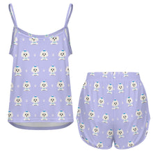 Load image into Gallery viewer, Elegant Maltese Puppy Women's Cami and Shorts Pajama Set-7