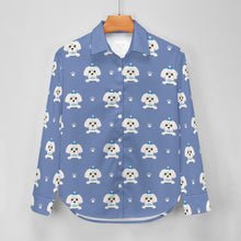 Load image into Gallery viewer, Elegant Maltese Puppy Women&#39;s Shirt-16