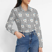 Load image into Gallery viewer, Elegant Maltese Puppy Women&#39;s Shirt-21