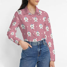 Load image into Gallery viewer, Elegant Maltese Puppy Women&#39;s Shirt-2