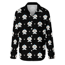 Load image into Gallery viewer, Elegant Maltese Puppy Women&#39;s Shirt-S-Black16-27