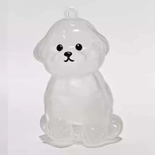 Load image into Gallery viewer, Elegant Maltese Transparent Acrylic Puppy Keychain / Pendant-3
