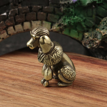 Elegant Poodle Brass Figurine 1pc 08 360x