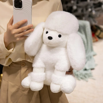 Elegant White Poodle Stuffed Animal Plush Toy 8 360x