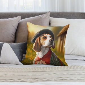 Elizabethan Fantasy Beagle Plush Pillow Case-Cushion Cover-Beagle, Dog Dad Gifts, Dog Mom Gifts, Home Decor, Pillows-2