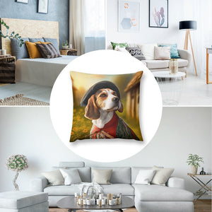 Elizabethan Fantasy Beagle Plush Pillow Case-Cushion Cover-Beagle, Dog Dad Gifts, Dog Mom Gifts, Home Decor, Pillows-8