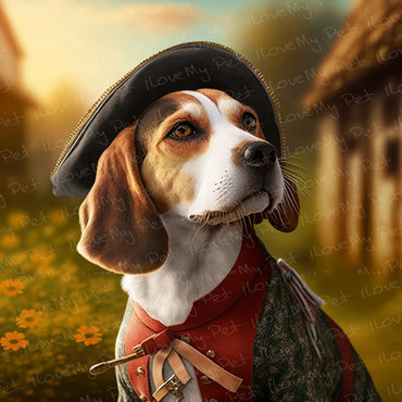 Beagle Poster - Elizabethan Fantasy Beagle Canvas Poster