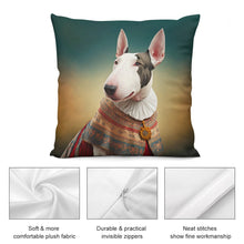 Load image into Gallery viewer, Elizabethan Whimsy Bull Terrier Plush Pillow Case-Bull Terrier, Dog Dad Gifts, Dog Mom Gifts, Home Decor, Pillows-5