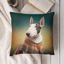 Load image into Gallery viewer, Elizabethan Whimsy Bull Terrier Plush Pillow Case-Bull Terrier, Dog Dad Gifts, Dog Mom Gifts, Home Decor, Pillows-6