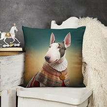 Load image into Gallery viewer, Elizabethan Whimsy Bull Terrier Plush Pillow Case-Bull Terrier, Dog Dad Gifts, Dog Mom Gifts, Home Decor, Pillows-7