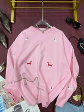 Load image into Gallery viewer, Embroidered Dachshund Pullover Sweater for Women-6