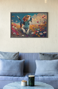 Enchanted Dreamscape Beagle Wall Art Poster-Art-Beagle, Dog Art, Home Decor, Poster-6