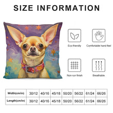 Load image into Gallery viewer, Enchanted Evening Chihuahua Plush pillow case-Cushion Cover-Chihuahua, Dog Dad Gifts, Dog Mom Gifts, Home Decor, Pillows-6