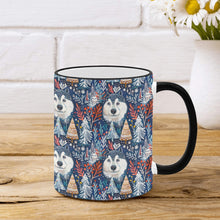 Load image into Gallery viewer, Enchanted Forest Husky Christmas Coffee Mug-2