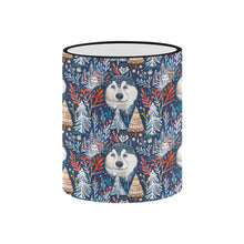 Load image into Gallery viewer, Enchanted Forest Husky Christmas Coffee Mug-3