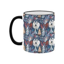 Load image into Gallery viewer, Enchanted Forest Husky Christmas Coffee Mug-4