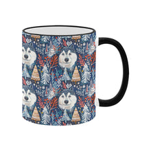 Load image into Gallery viewer, Enchanted Forest Husky Christmas Coffee Mug-5